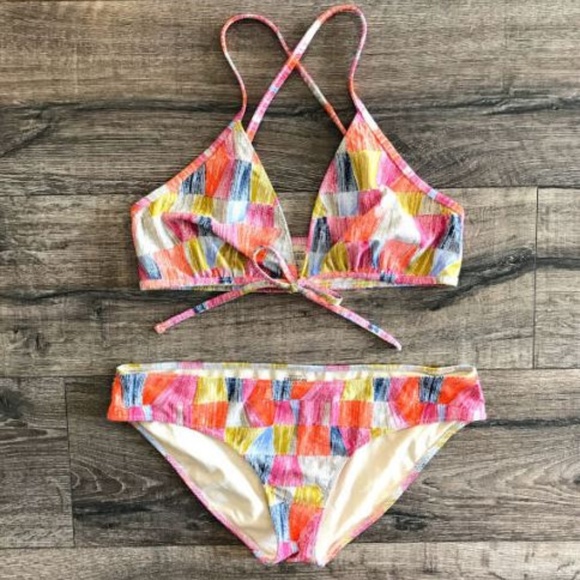 kate spade Other - Kate Spade Saturday Bikini Set Top Medium Tie-Fron